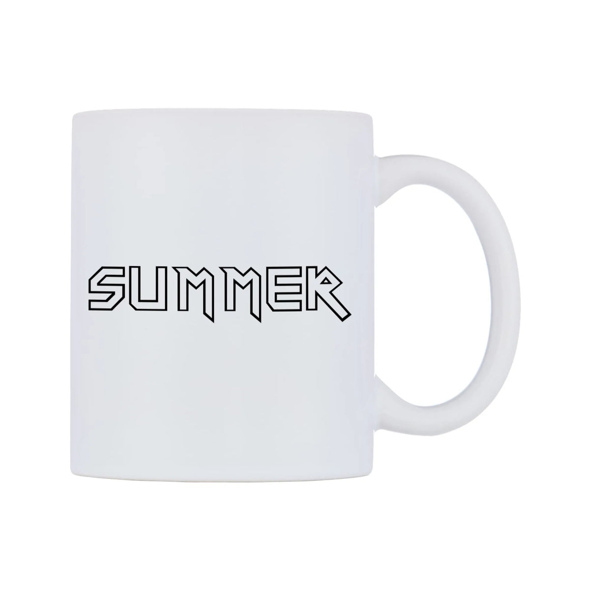 Summer - Iron Maiden Themed Mug — white 11oz gloss mug, left side, on a white background