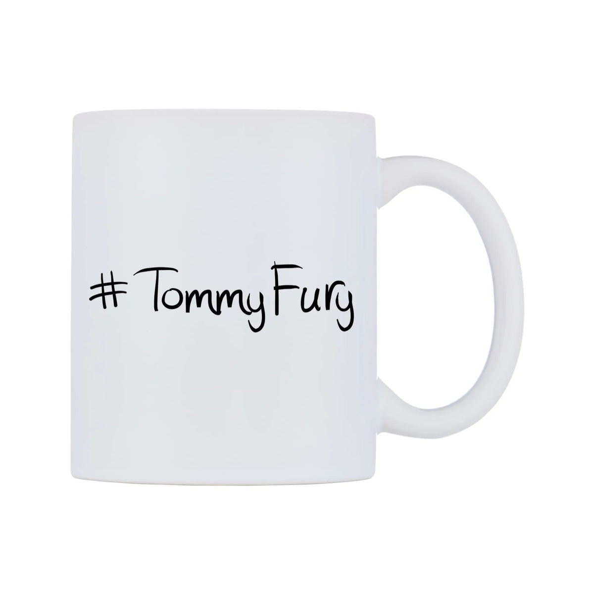 TommyFury Mug — mug, left side, on a white background