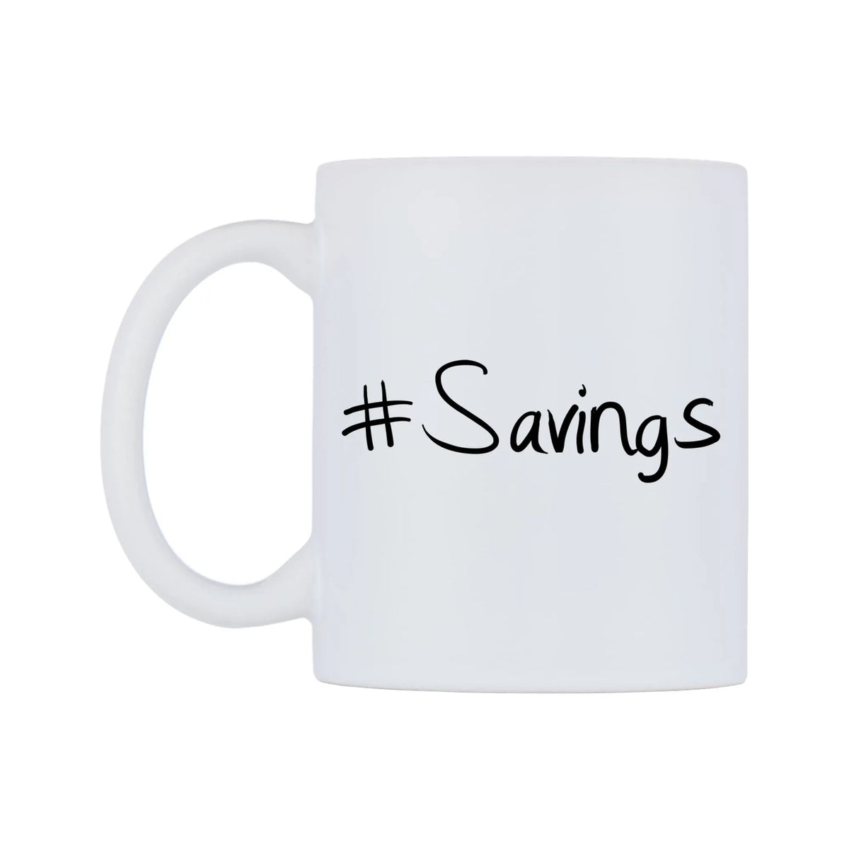 Savings Mug — mug, right side, on a white background