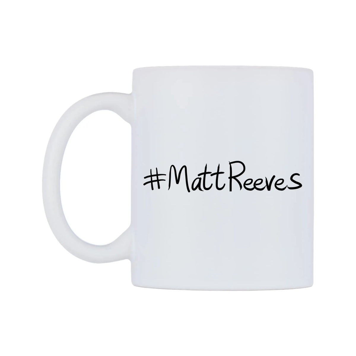 MattReeves Mug — mug, right side, on a white background