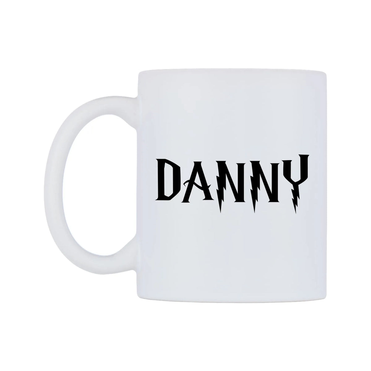 Danny - Wizard Themed Mug — white 11oz gloss mug, right side, on a white background