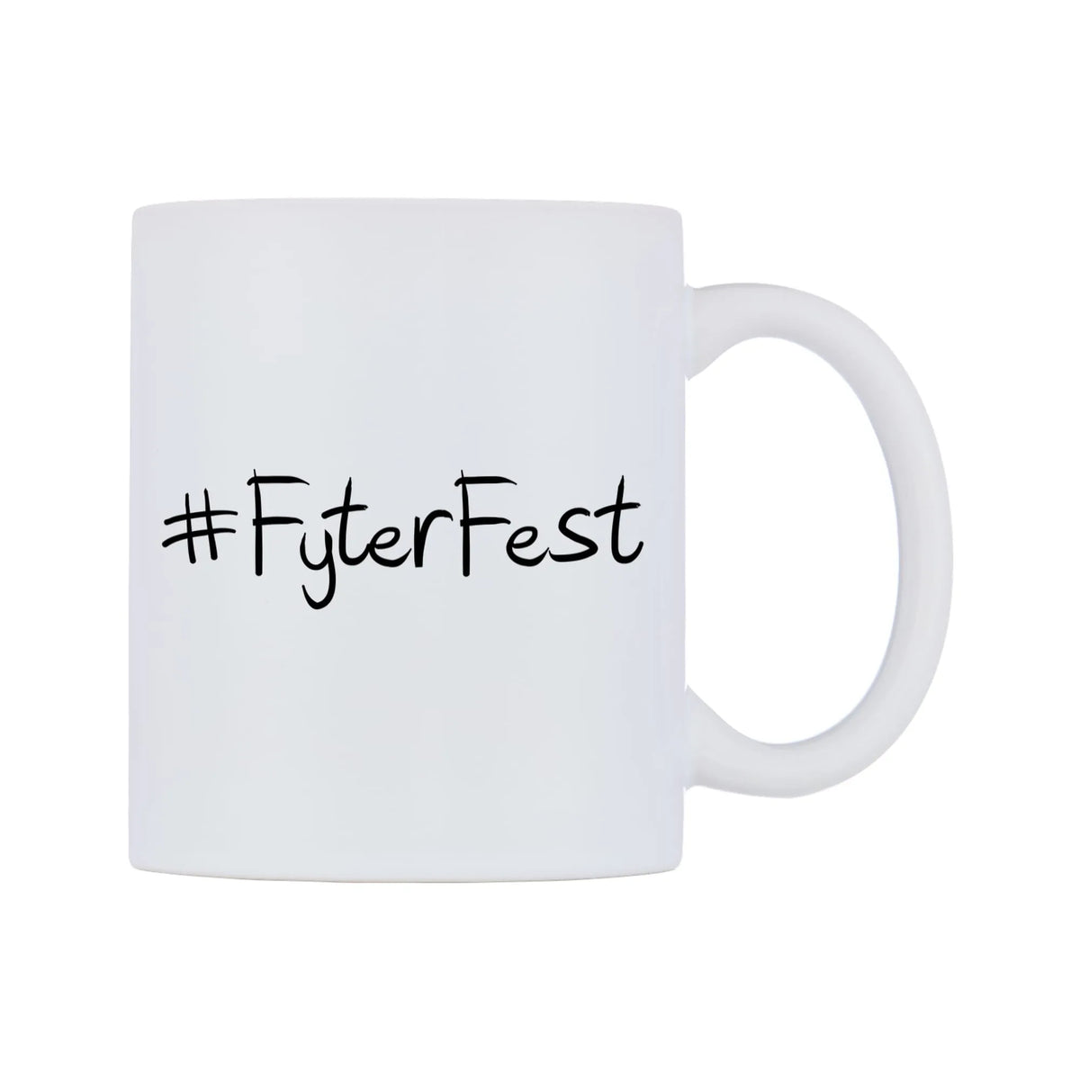 FyterFest Mug — mug, left side, on a white background