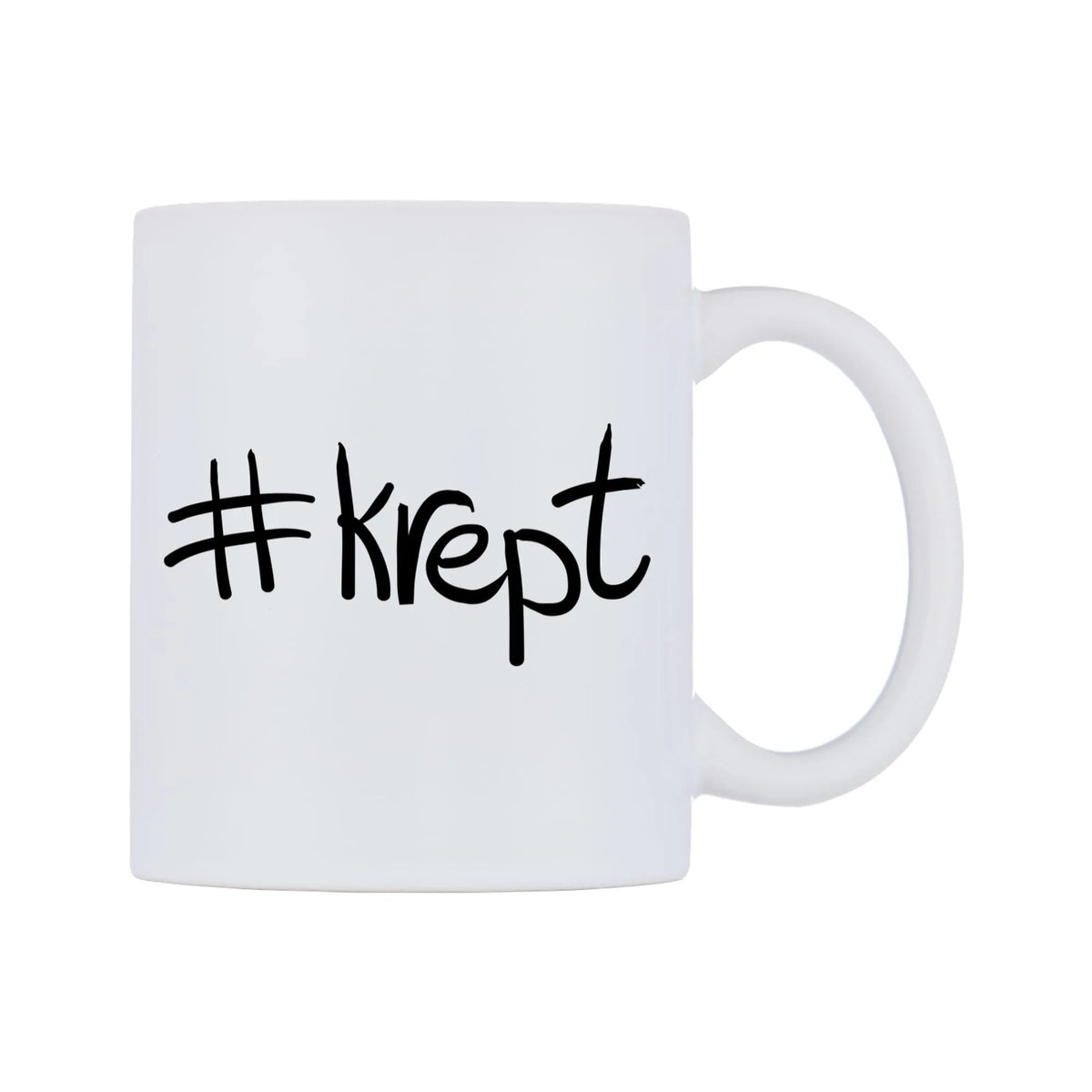 krept Mug — mug, left side, on a white background