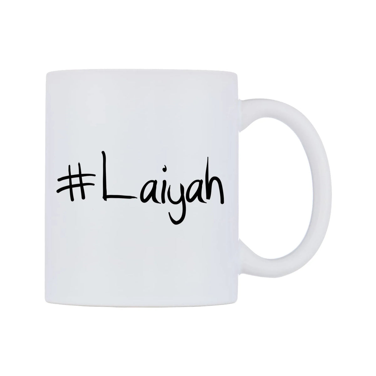 Laiyah Mug — mug, left side, on a white background