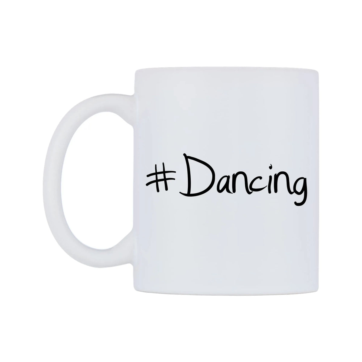 Dancing Mug — mug, right side, on a white background
