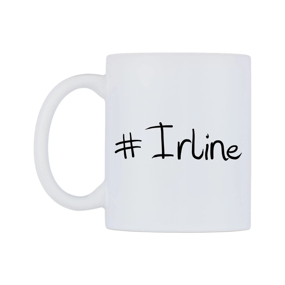 Irline Mug — mug, right side, on a white background