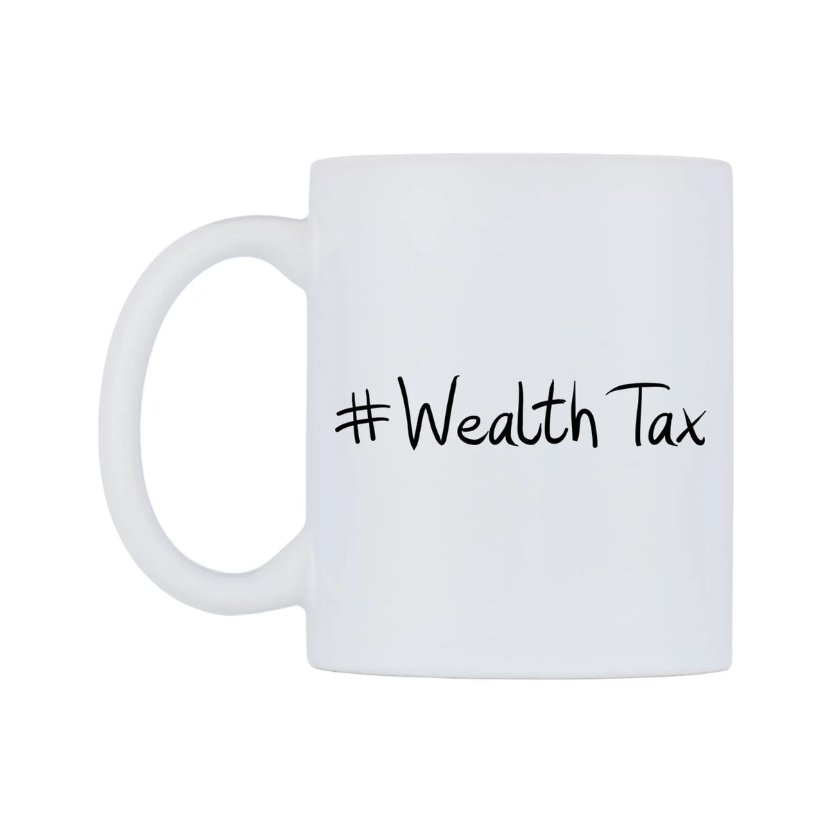 WealthTax Mug — mug, right side, on a white background