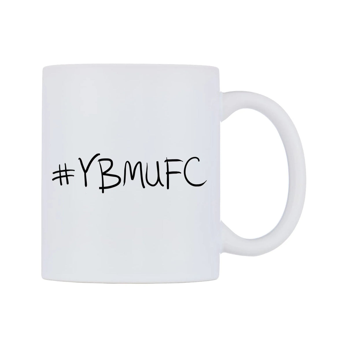 YBMUFC Mug — mug, left side, on a white background