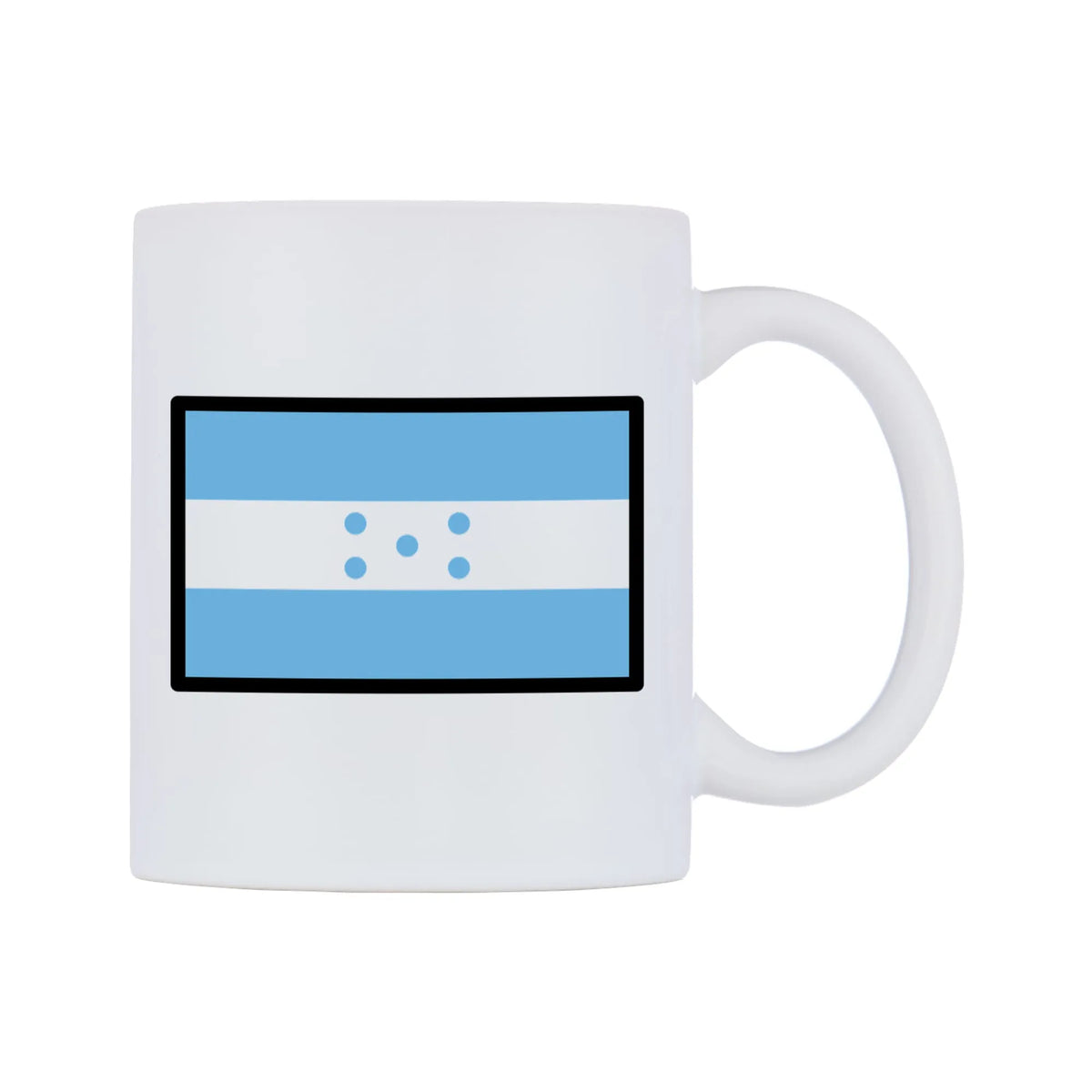 Honduras Flag Emoji Mug — mug, left side, on a white background