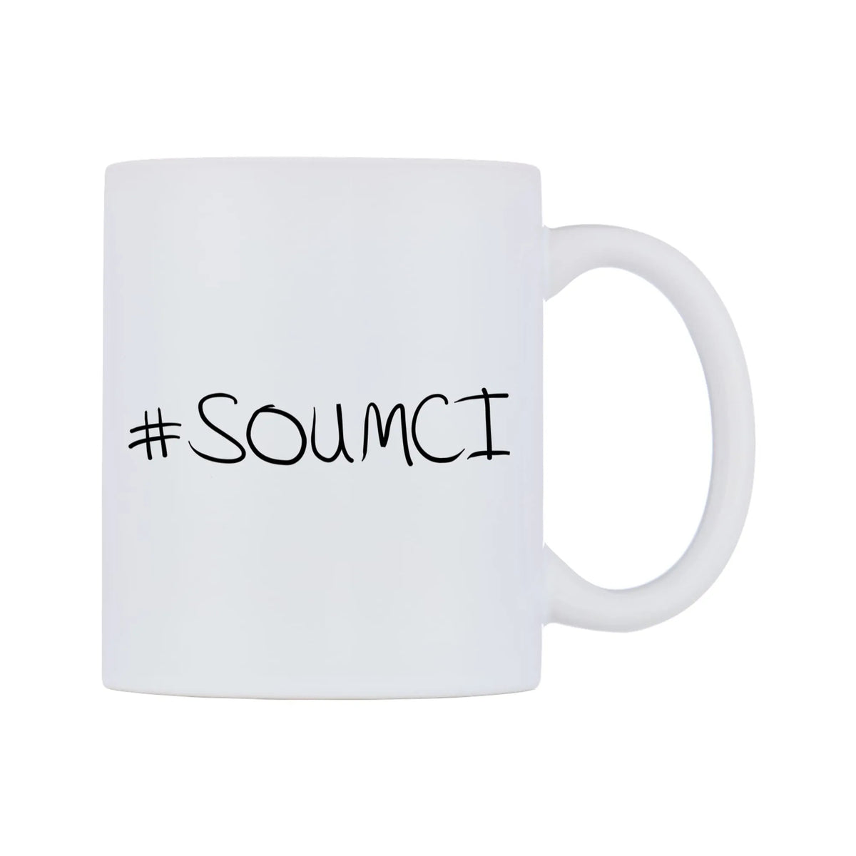 SOUMCI Mug — mug, left side, on a white background