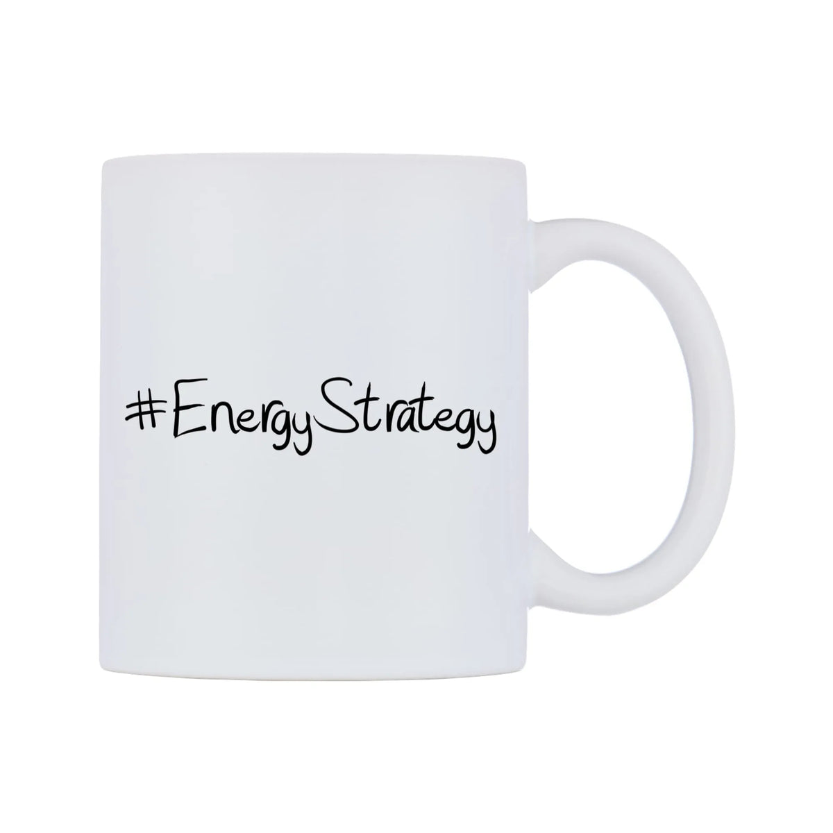 EnergyStrategy Mug — mug, left side, on a white background