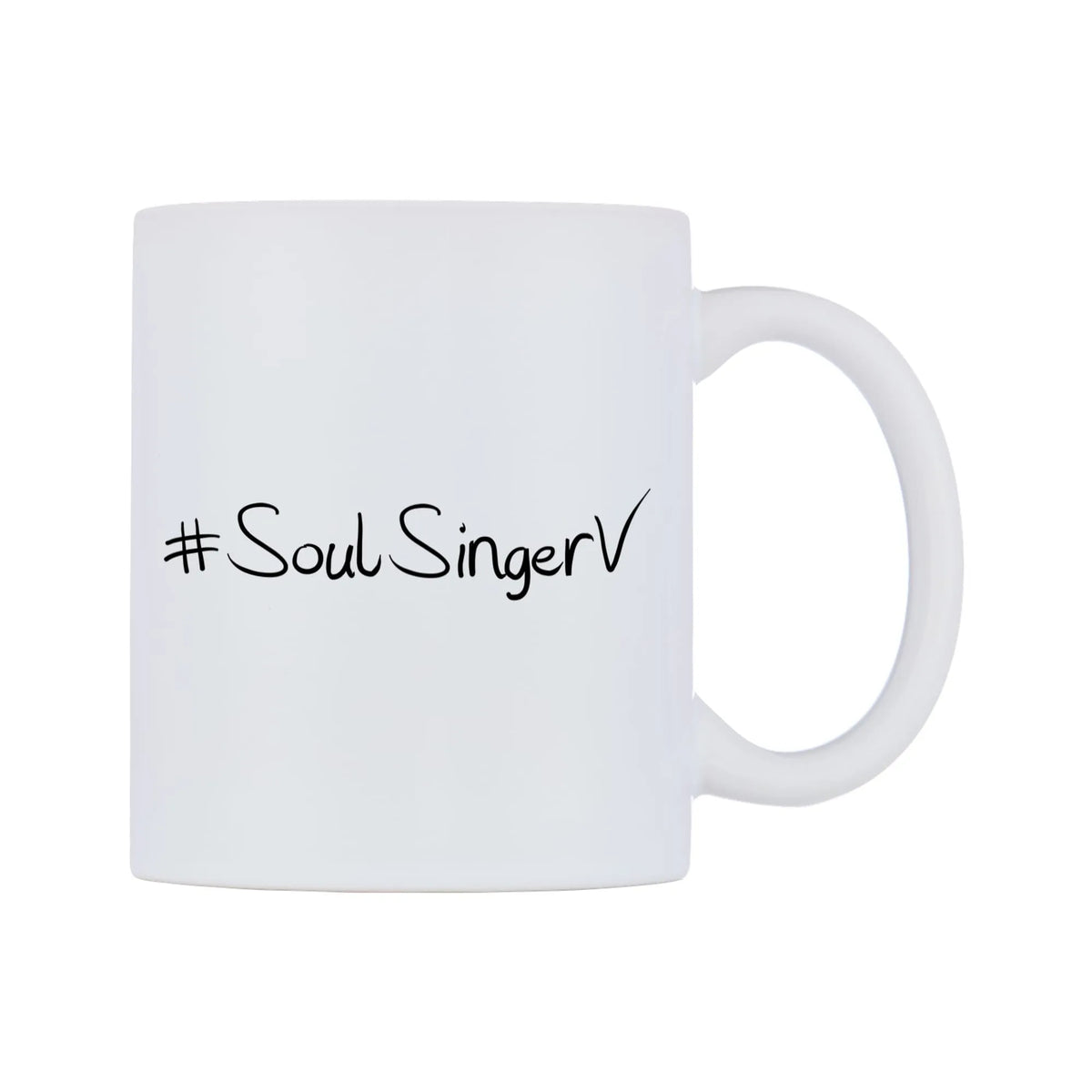 SoulSingerV Mug — mug, left side, on a white background