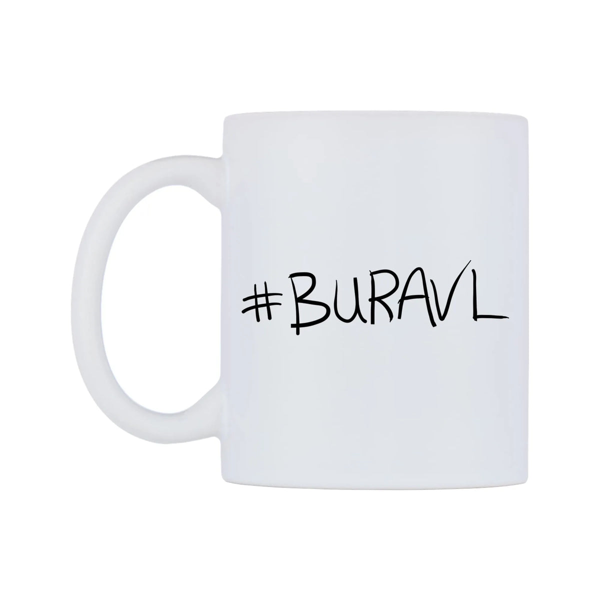 BURAVL Mug — mug, right side, on a white background