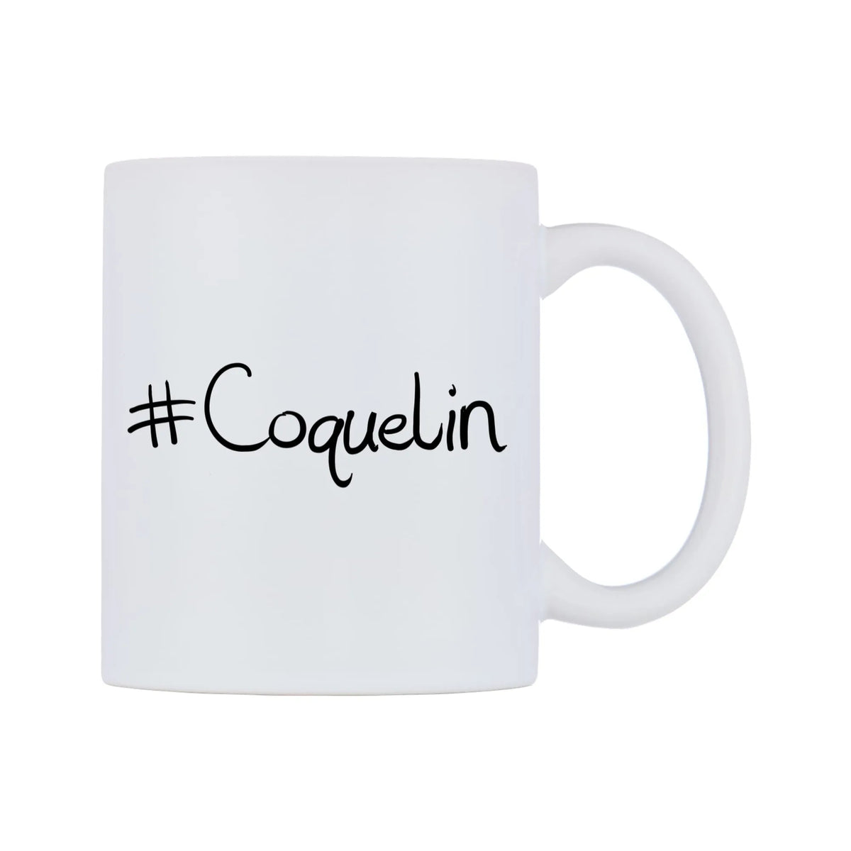 Coquelin Mug — mug, left side, on a white background
