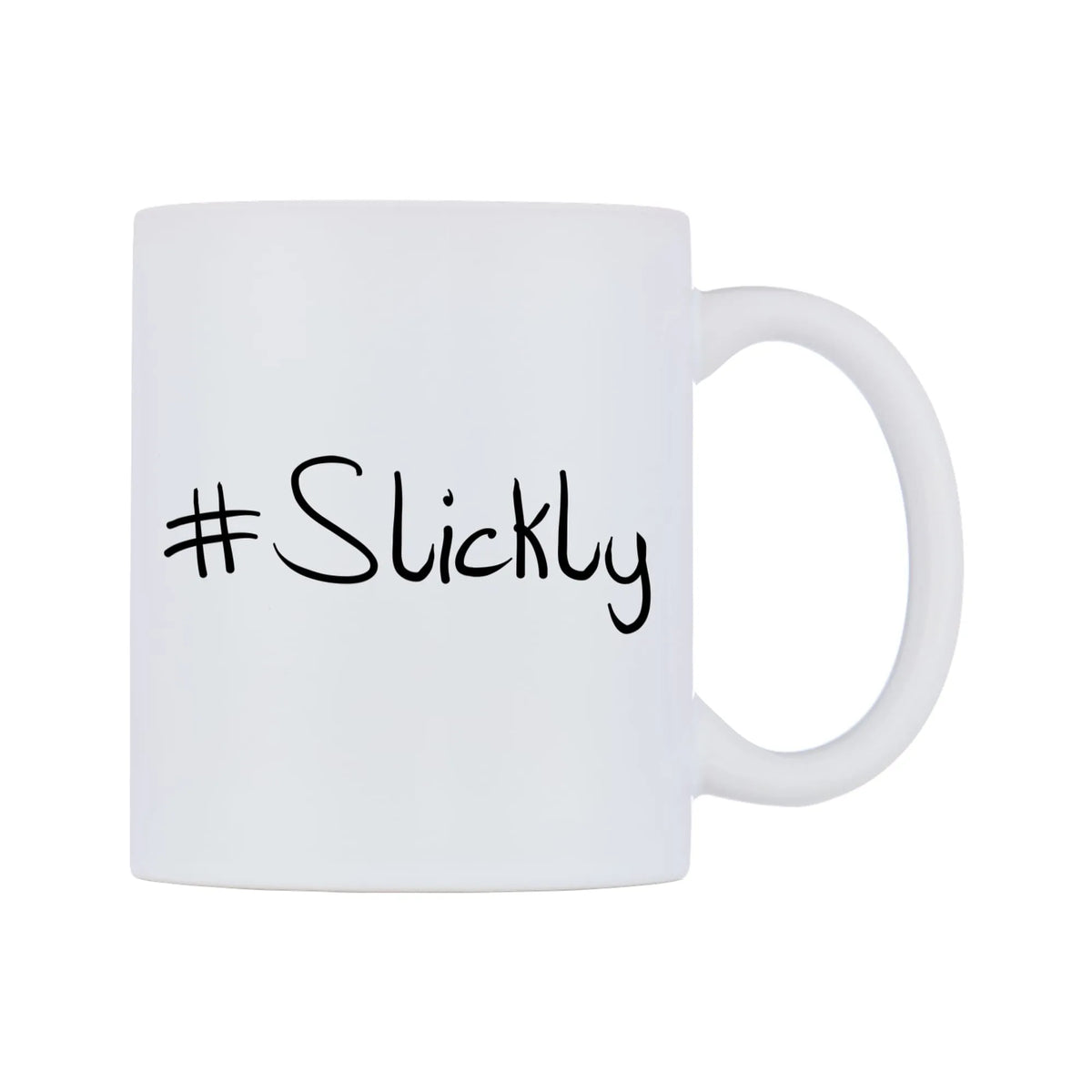 Slickly Mug — mug, left side, on a white background