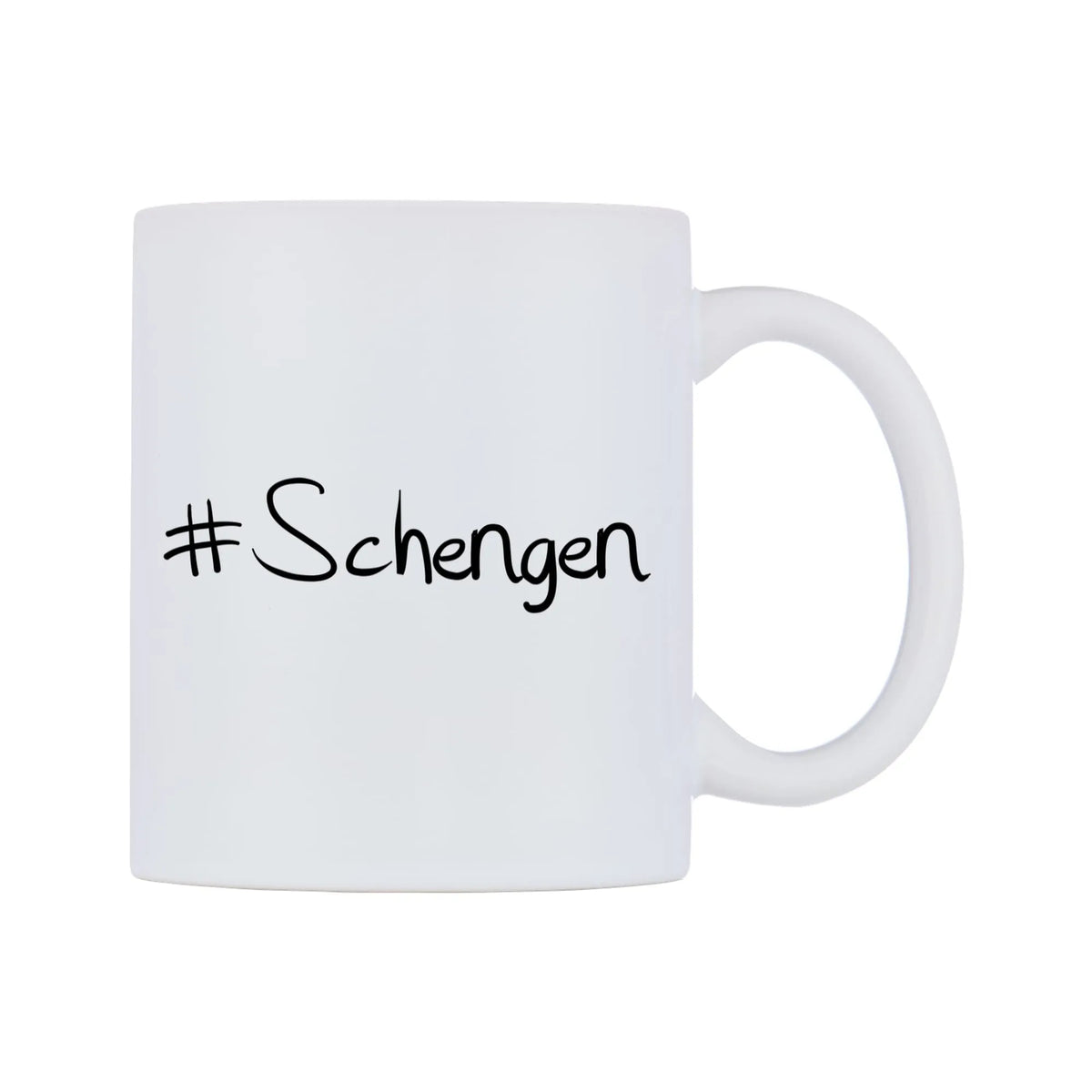 Schengen Mug — mug, left side, on a white background