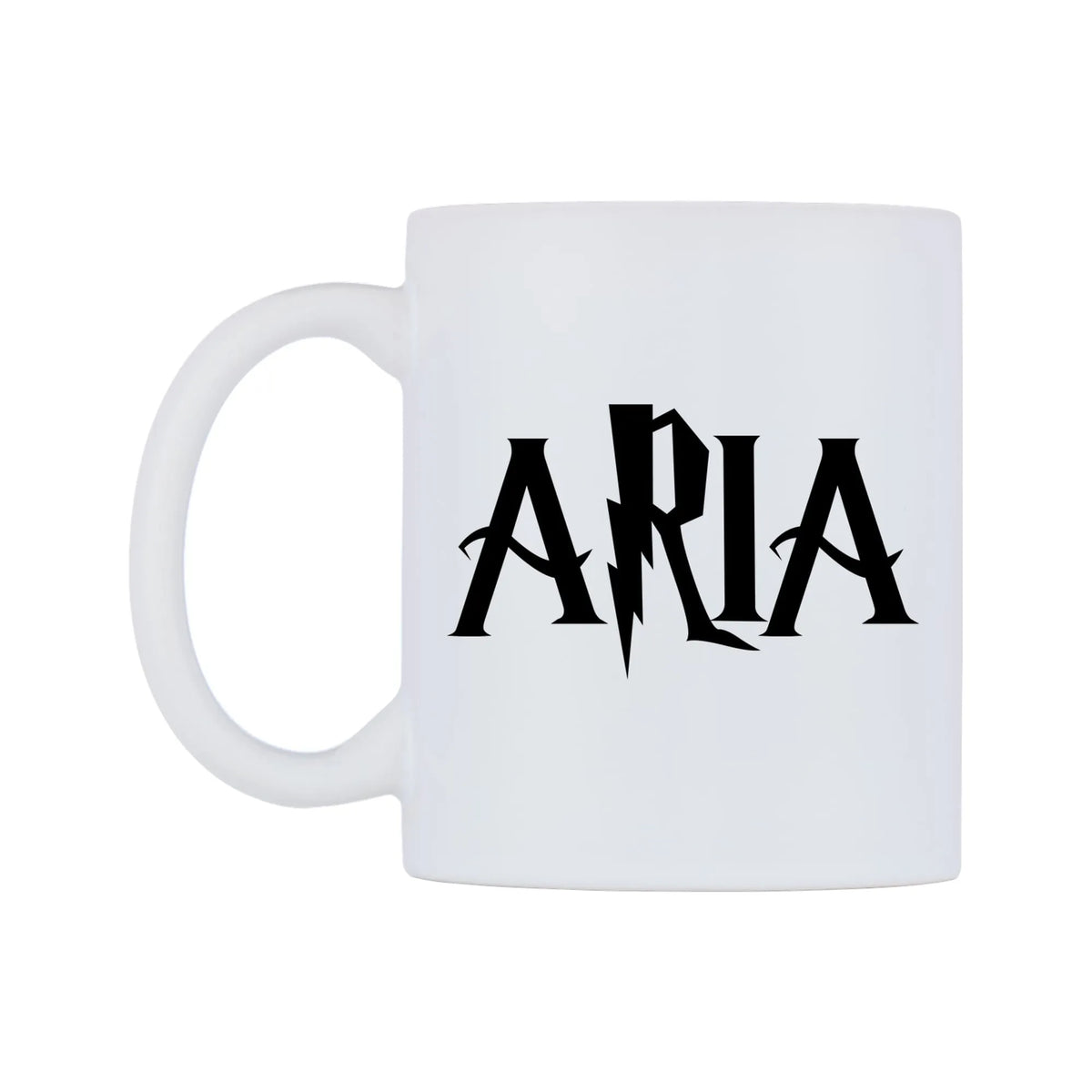 Aria - Wizard Themed Mug — mug, right side, on a white background
