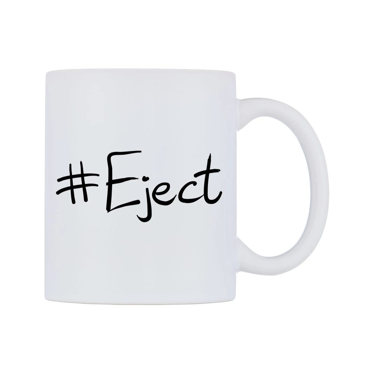 Eject Mug — mug, left side, on a white background