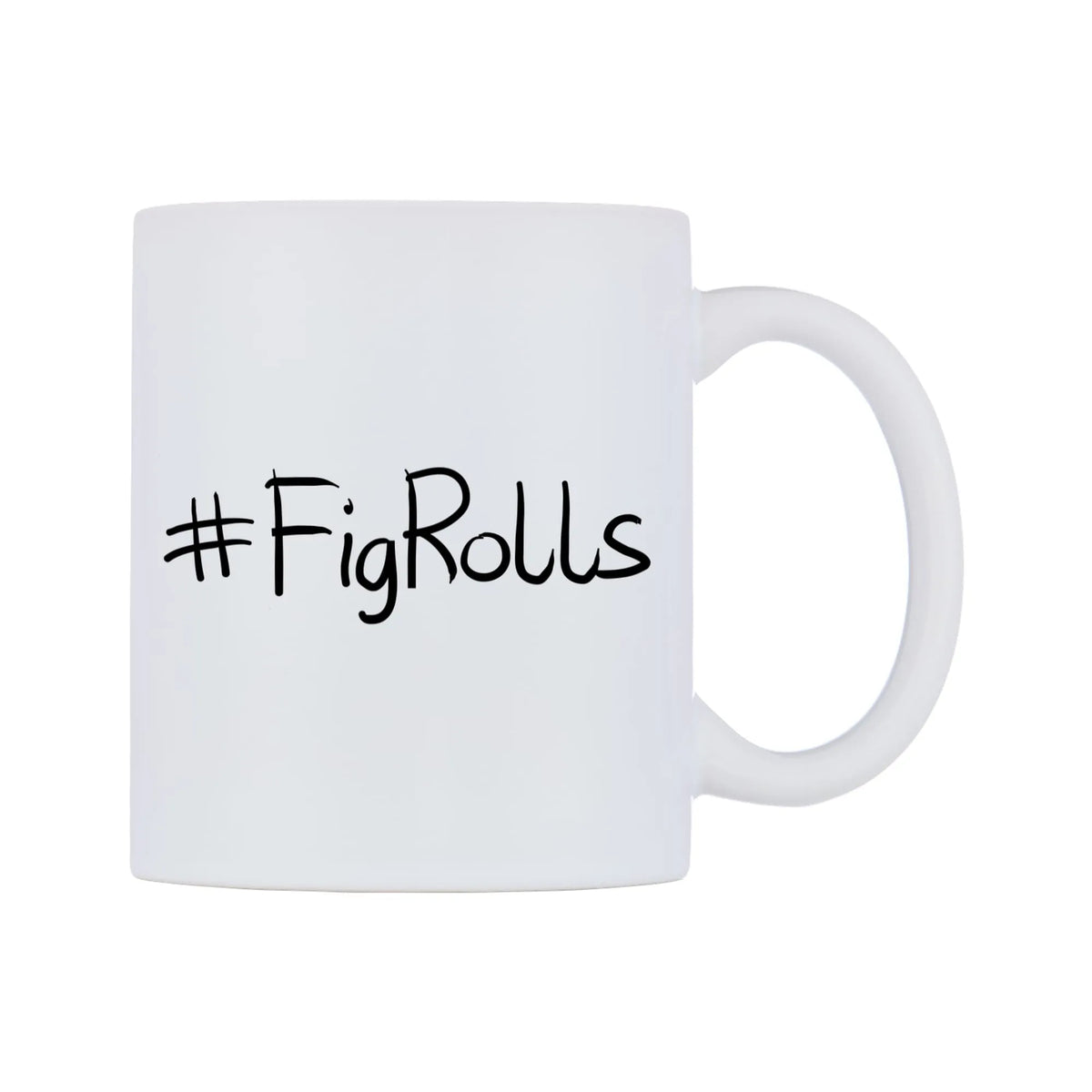 FigRolls Mug — mug, left side, on a white background