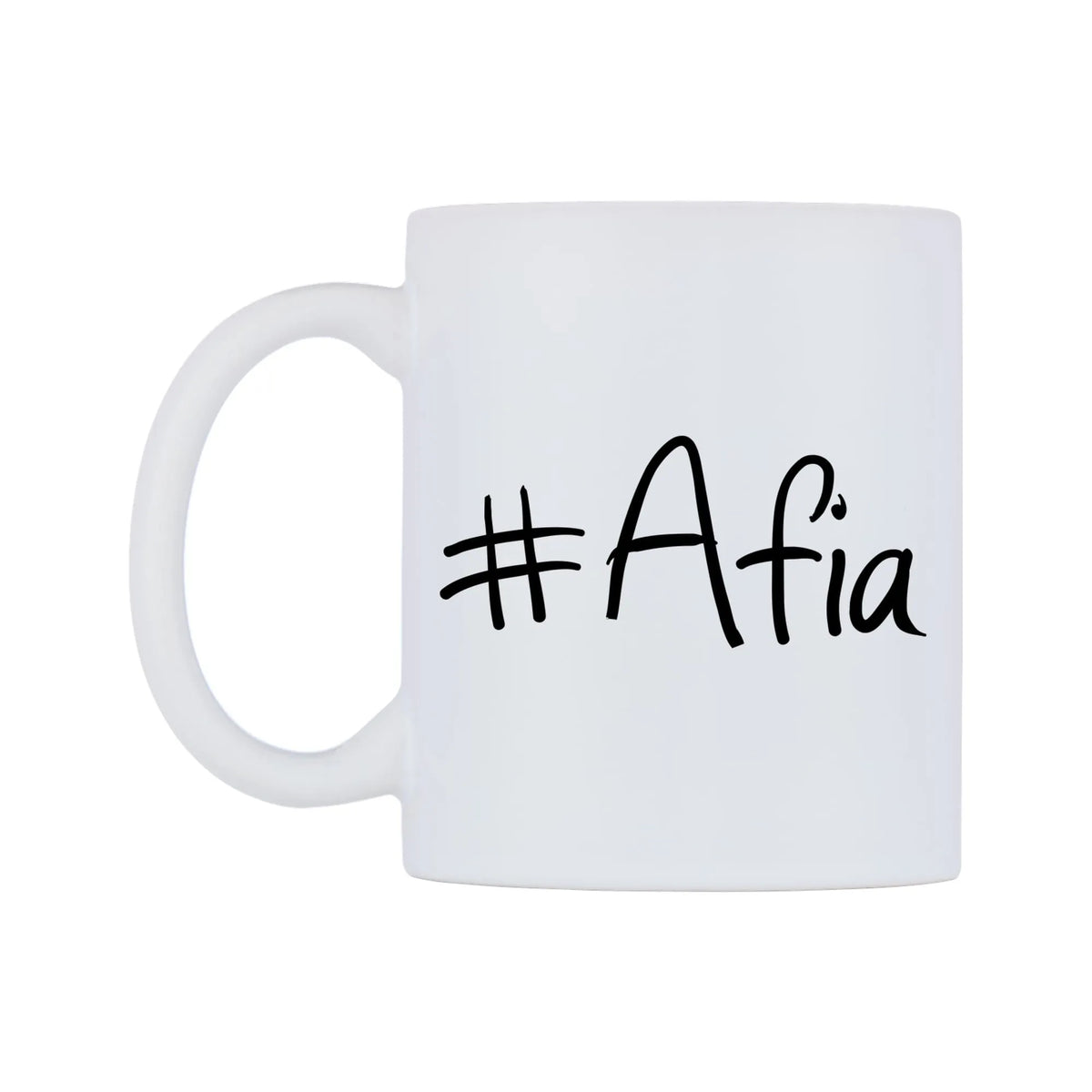 Afia Mug — mug, right side, on a white background