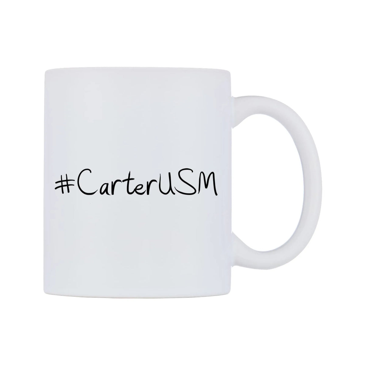 CarterUSM Mug — mug, left side, on a white background