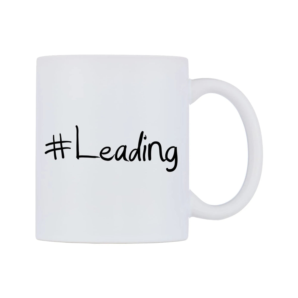 Leading Mug — mug, left side, on a white background
