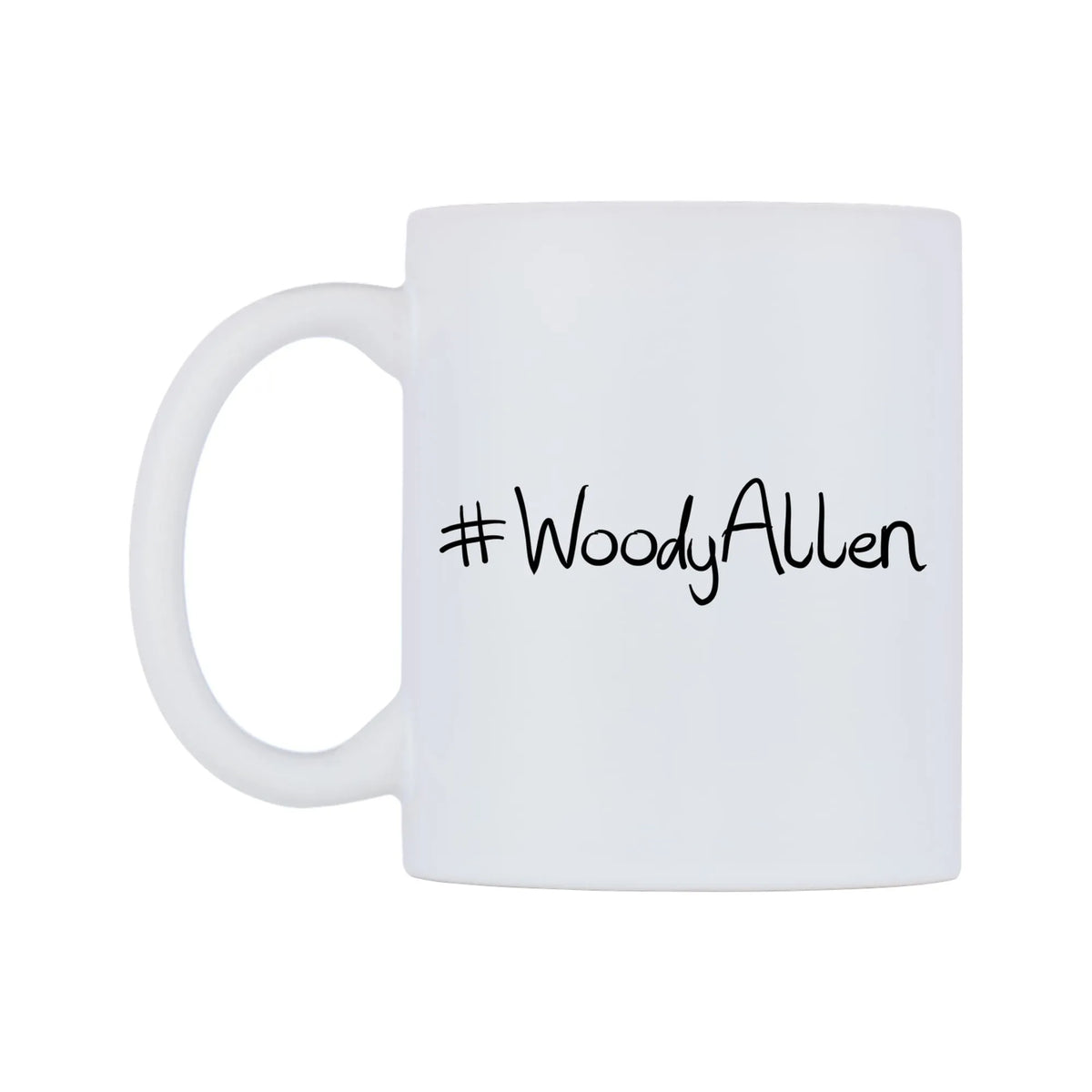 WoodyAllen Mug — mug, right side, on a white background