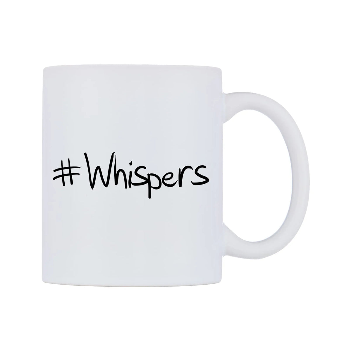 Whispers Mug — mug, left side, on a white background