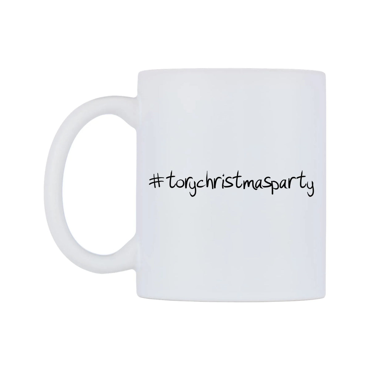 torychristmasparty Mug — mug, right side, on a white background