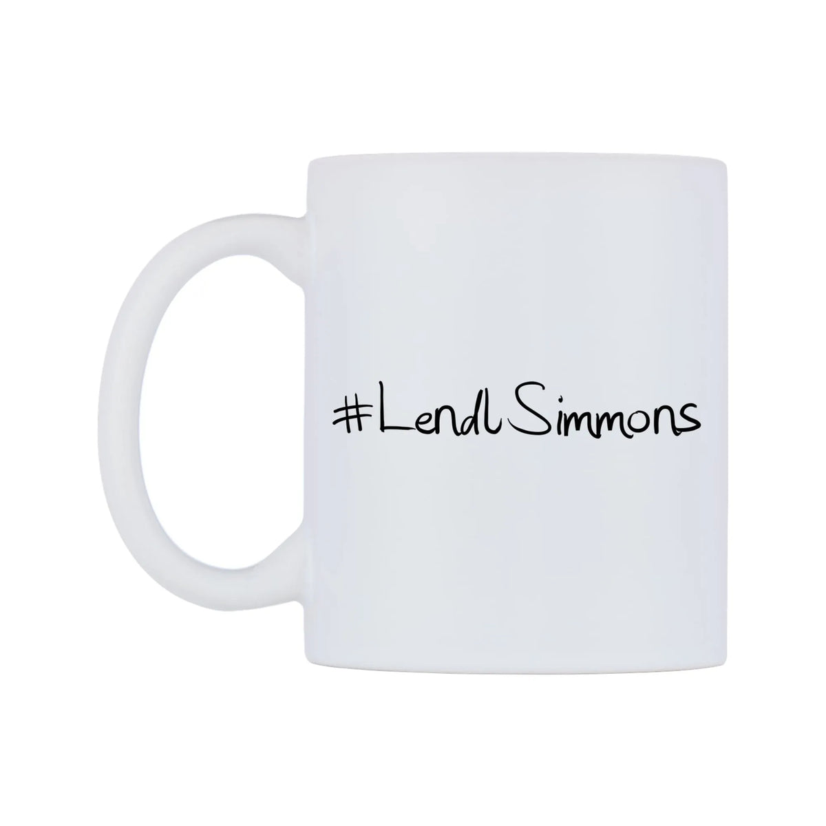 LendlSimmons Mug — mug, right side, on a white background