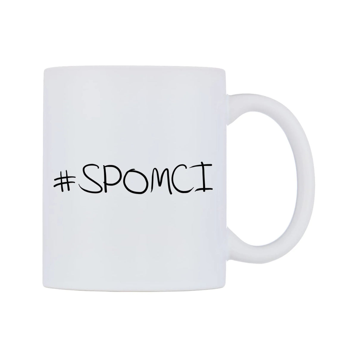 SPOMCI Mug — mug, left side, on a white background