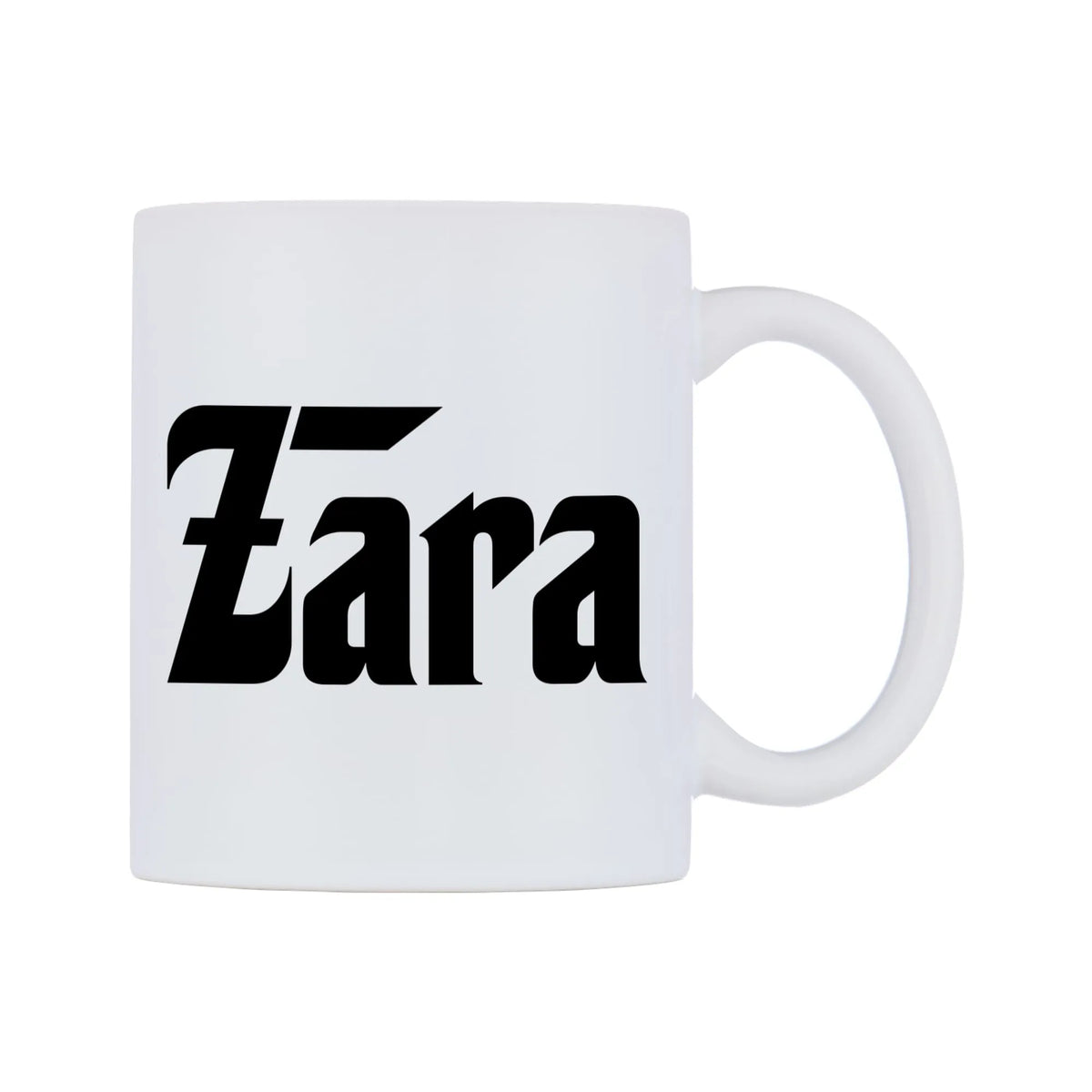 Zara - Godfather Themed Mug — white 11oz gloss mug, left side, on a white background