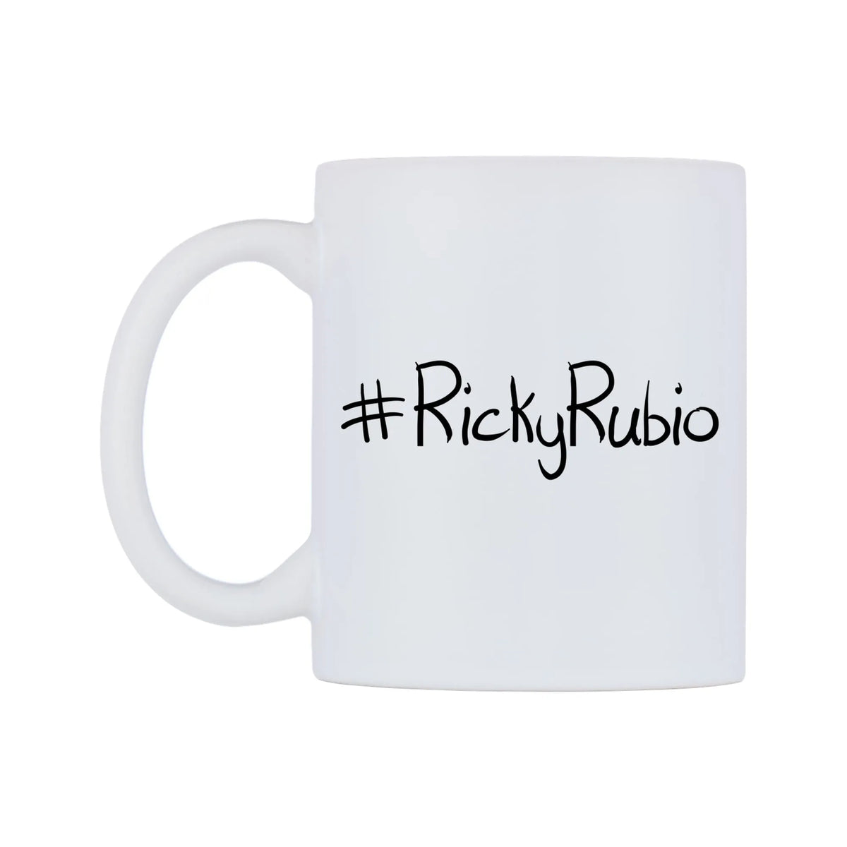 RickyRubio Mug — mug, right side, on a white background