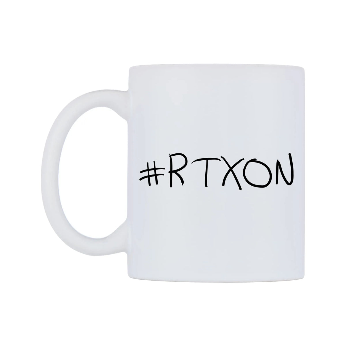 RTXON Mug — mug, right side, on a white background