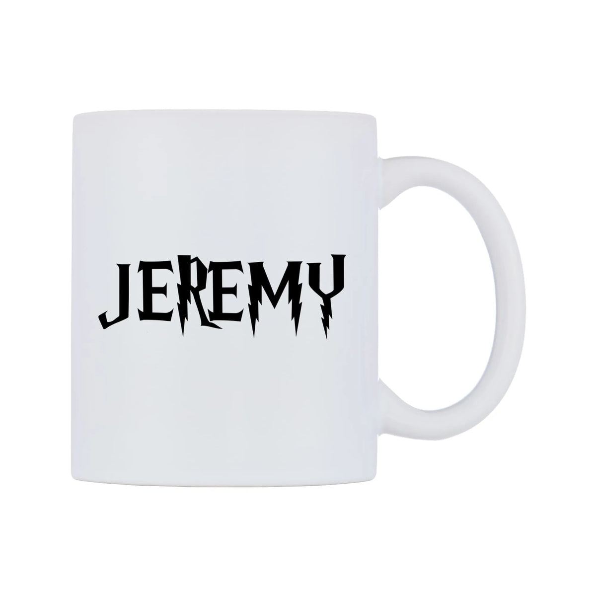 Jeremy - Wizard Themed Mug — mug, left side, on a white background