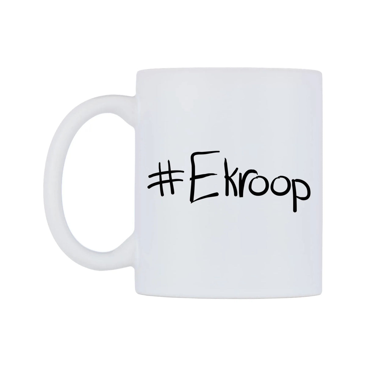 Ekroop Mug — mug, right side, on a white background