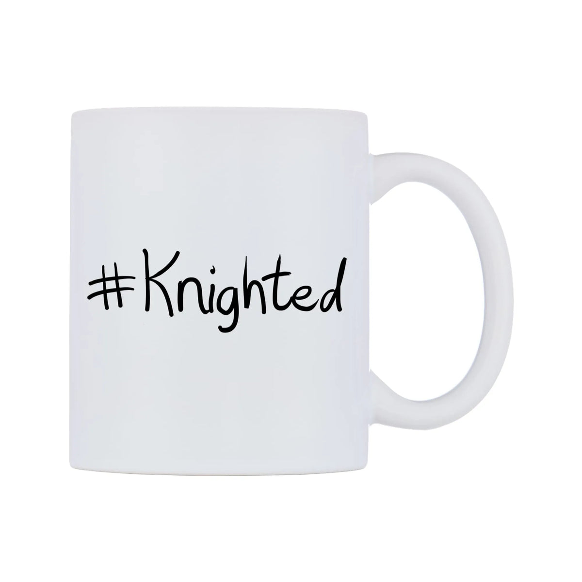 Knighted Mug — mug, left side, on a white background