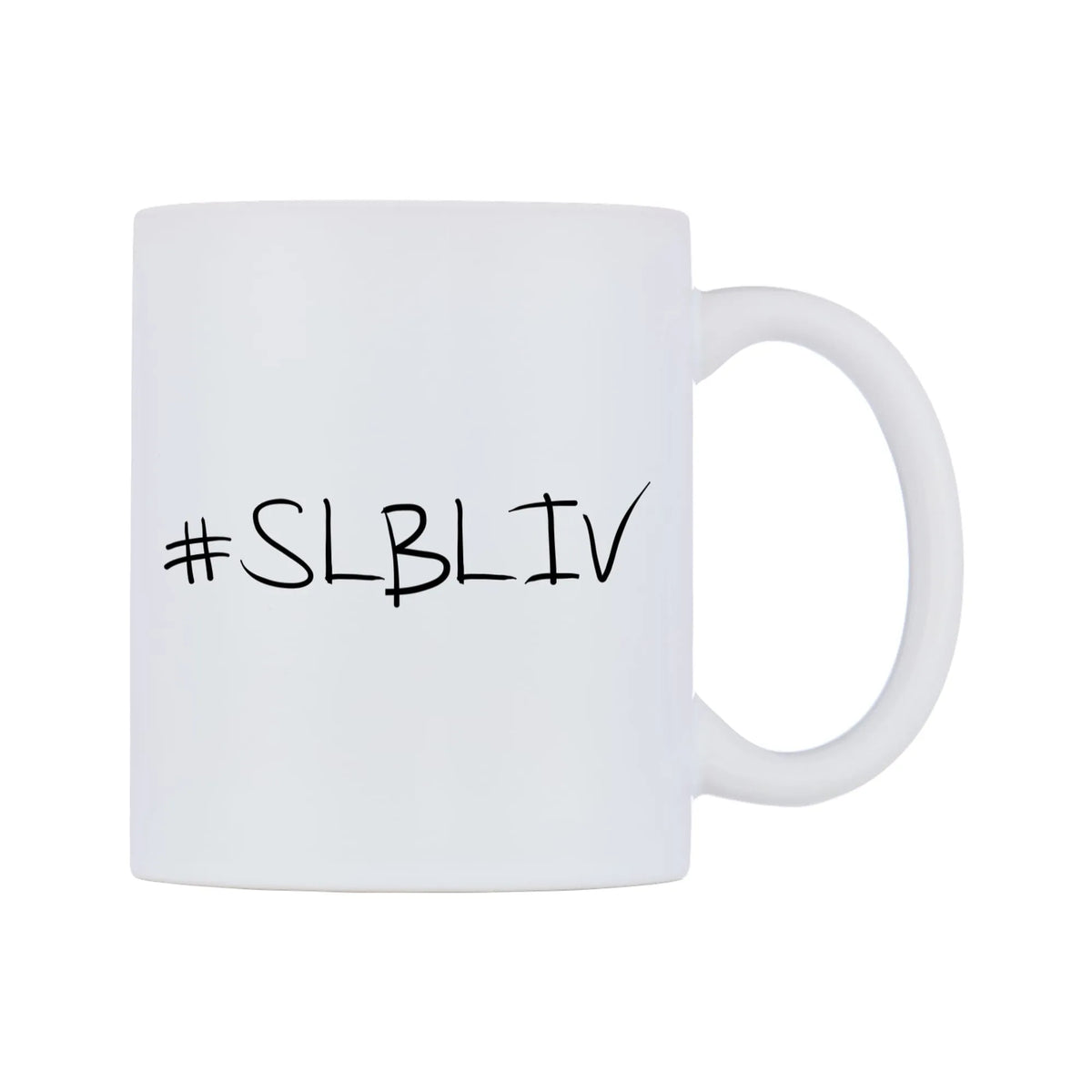 SLBLIV Mug — mug, left side, on a white background