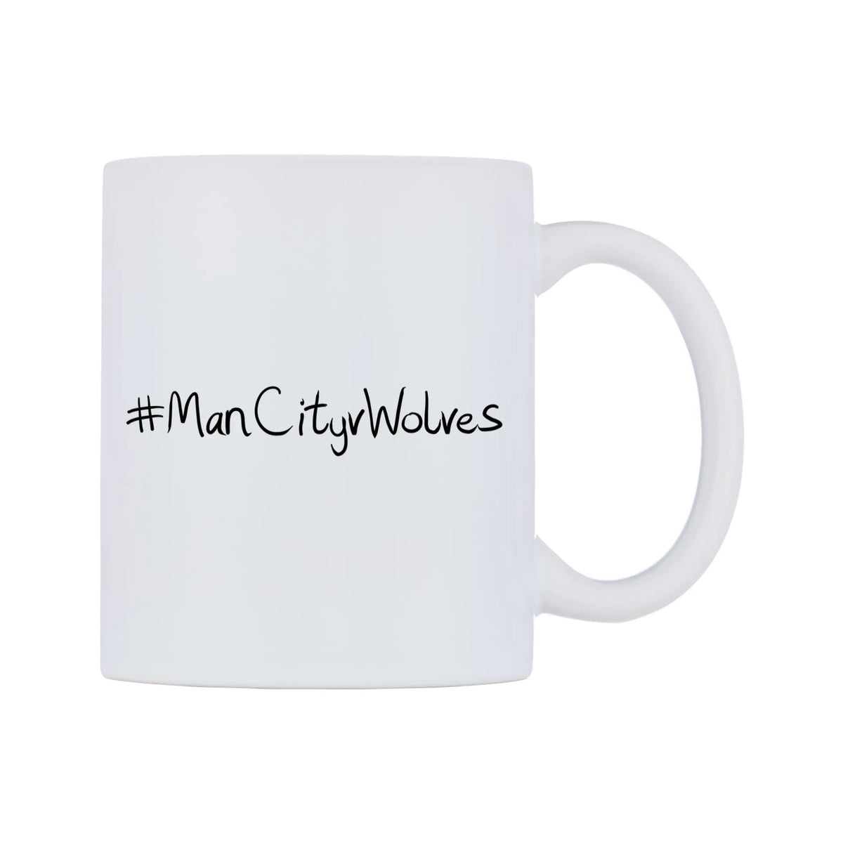 ManCityvWolves Mug — mug, left side, on a white background