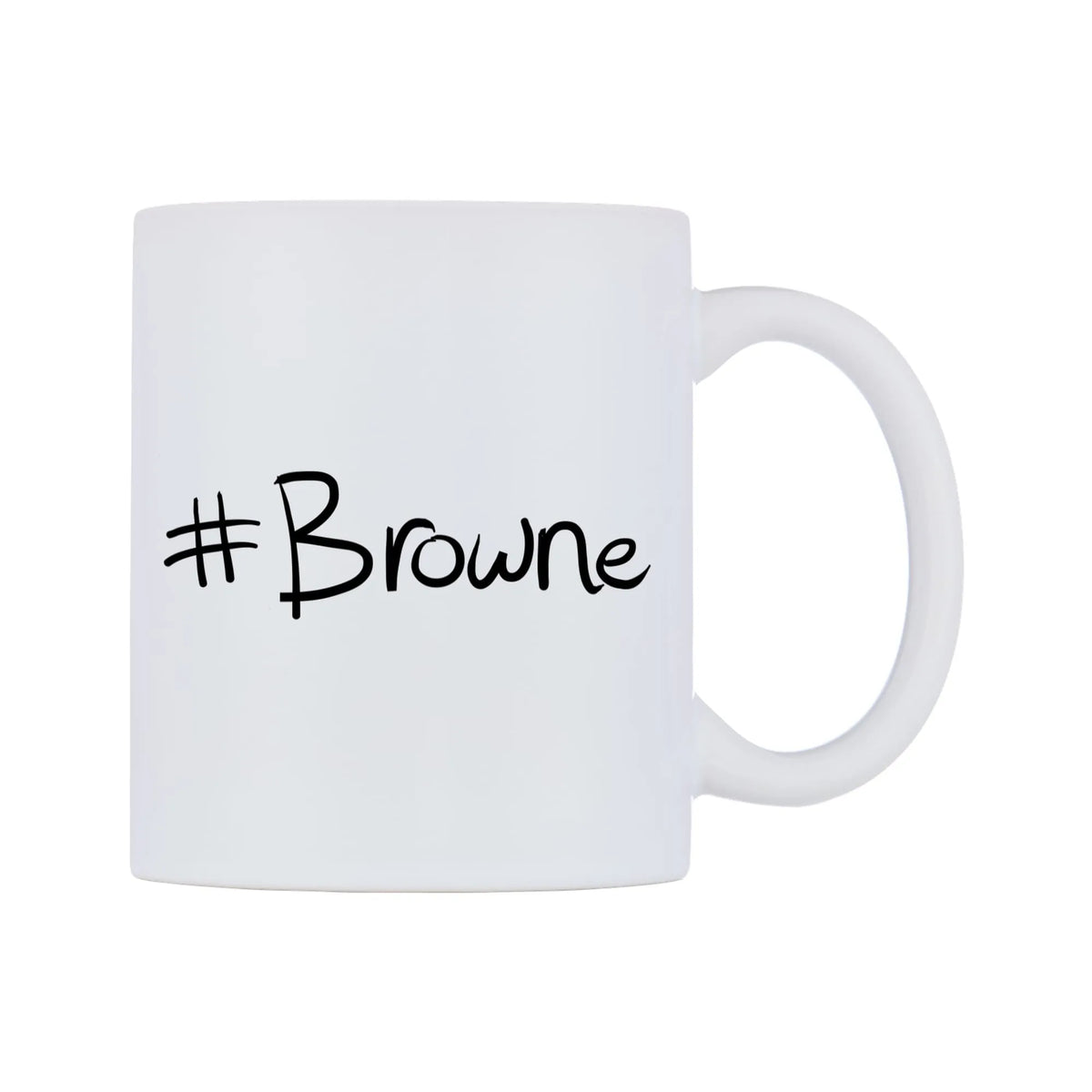 Browne Mug — mug, left side, on a white background