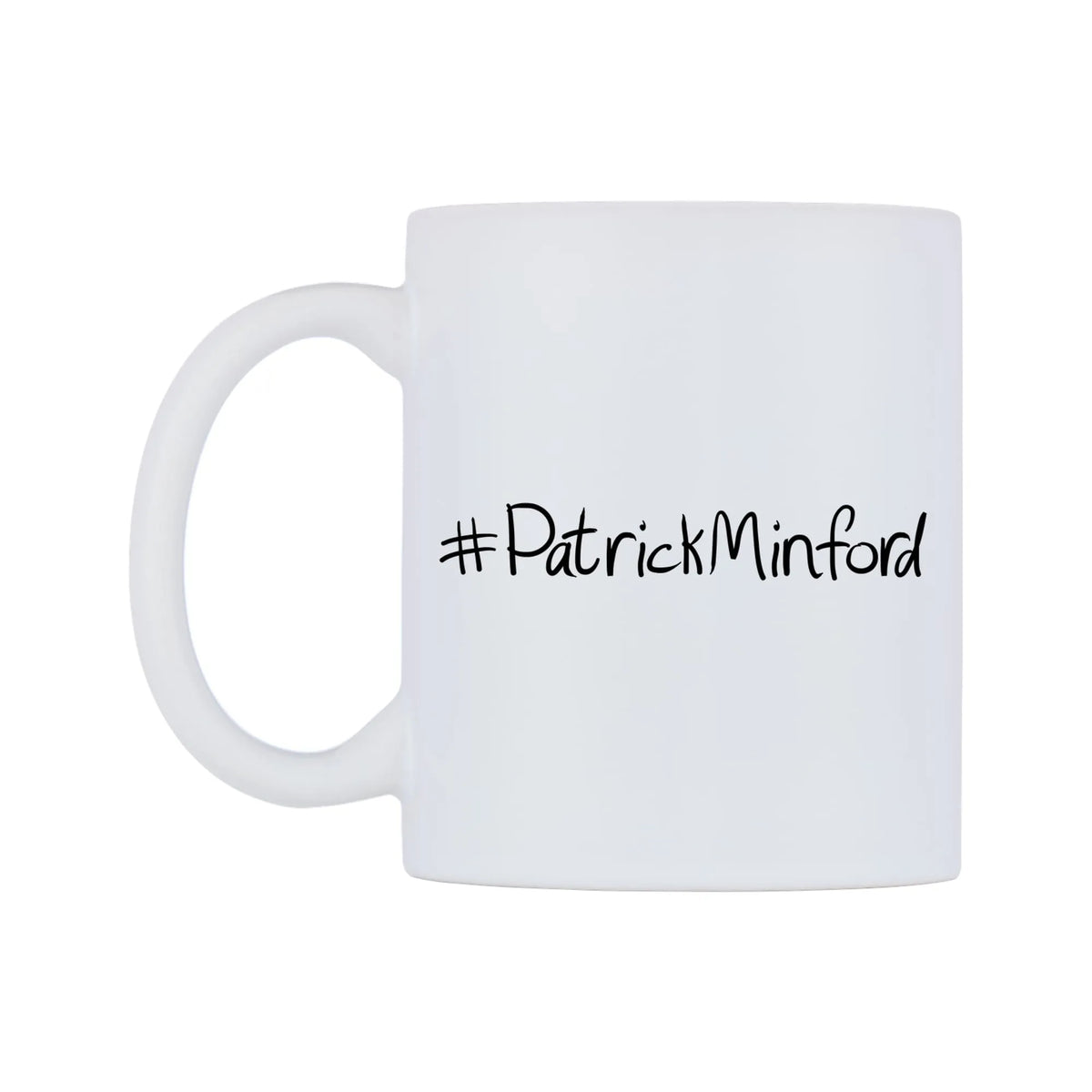 PatrickMinford Mug — mug, right side, on a white background
