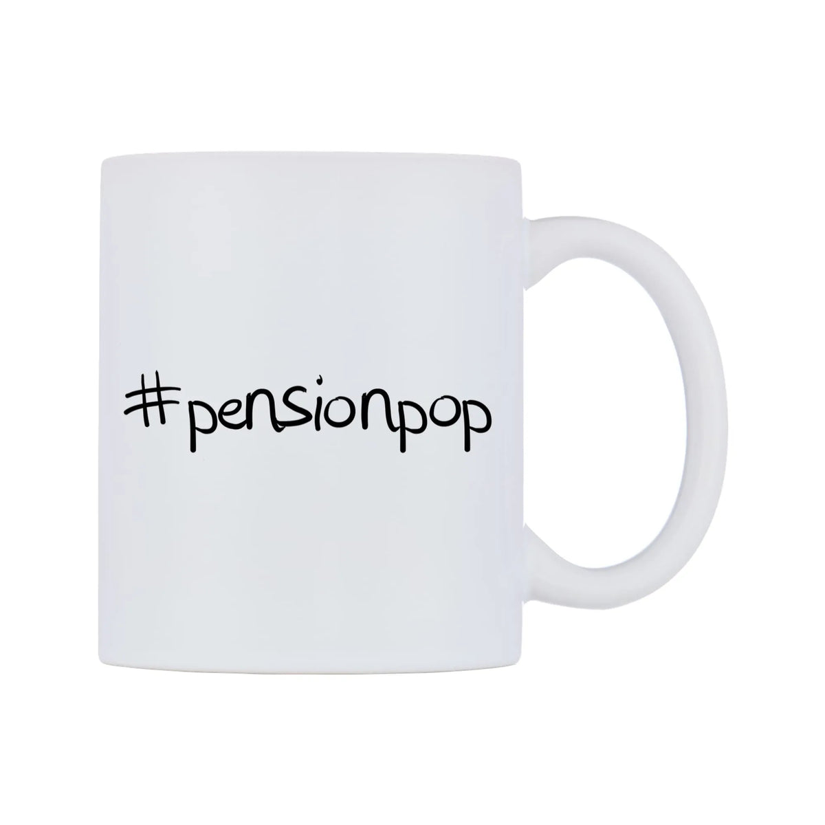 pensionpop Mug — mug, left side, on a white background