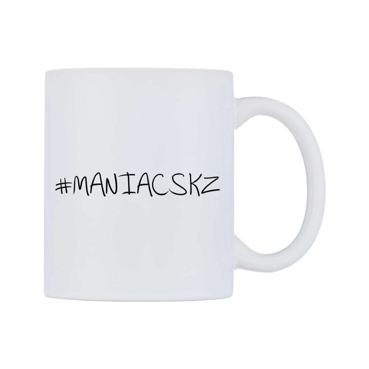 MANIACSKZ Mug — mug, left side, on a white background