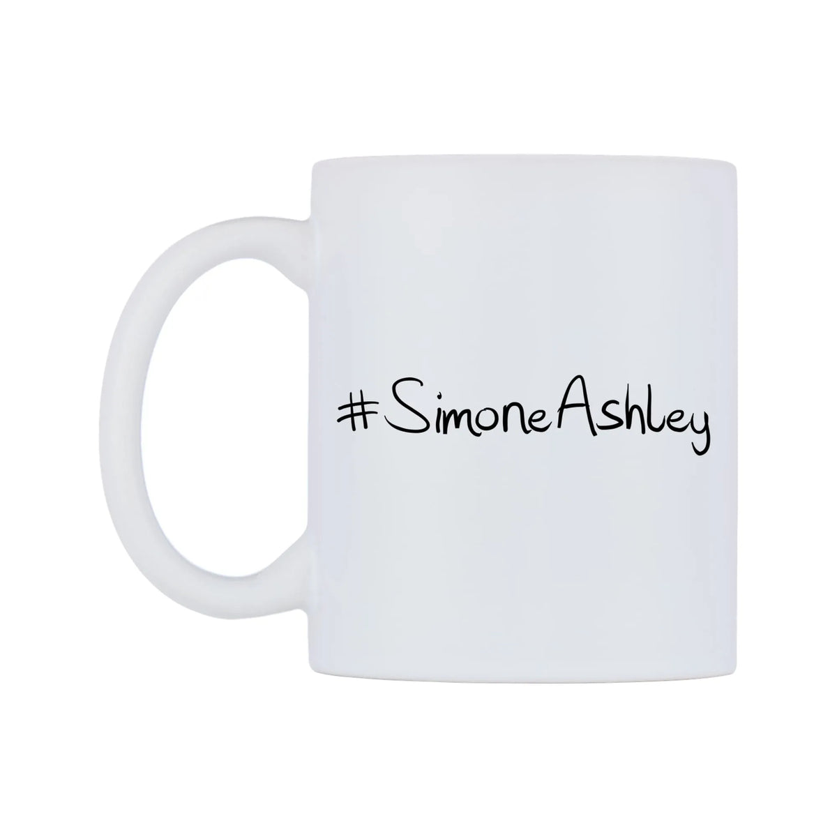 SimoneAshley Mug — mug, right side, on a white background