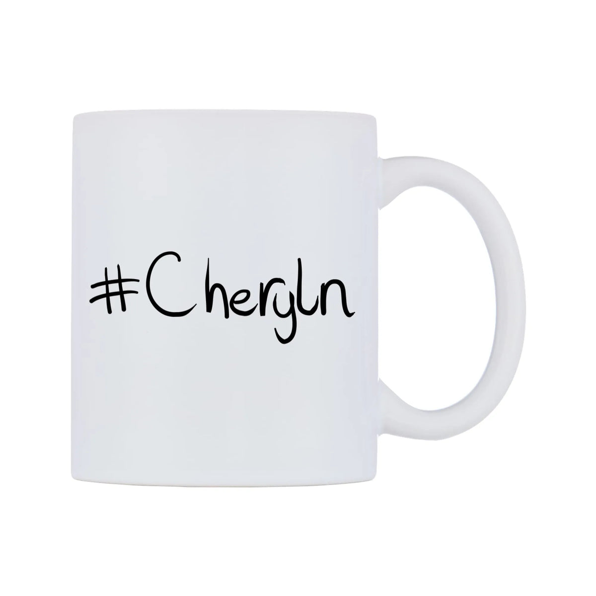 Cheryln Mug — mug, left side, on a white background