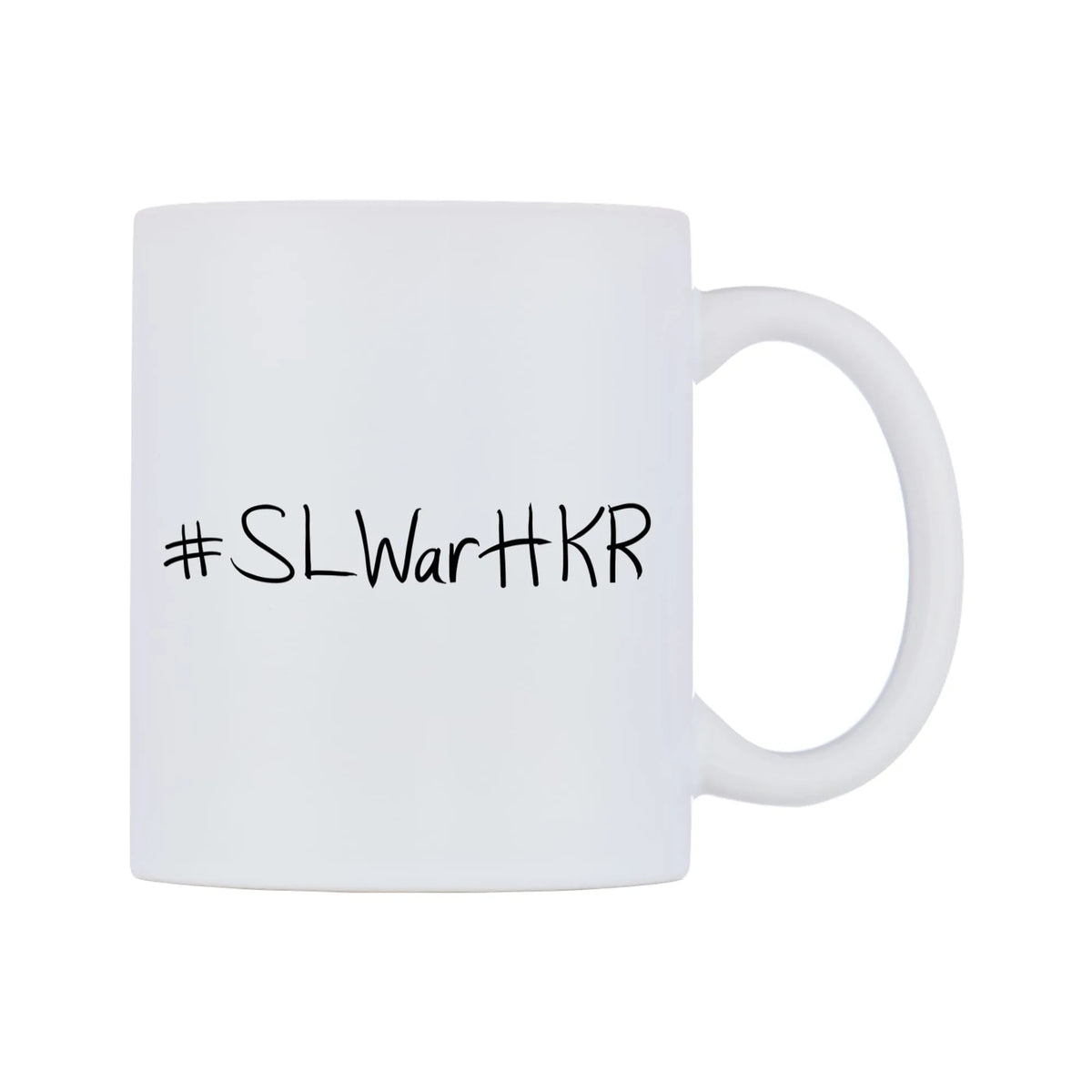SLWarHKR Mug — mug, left side, on a white background