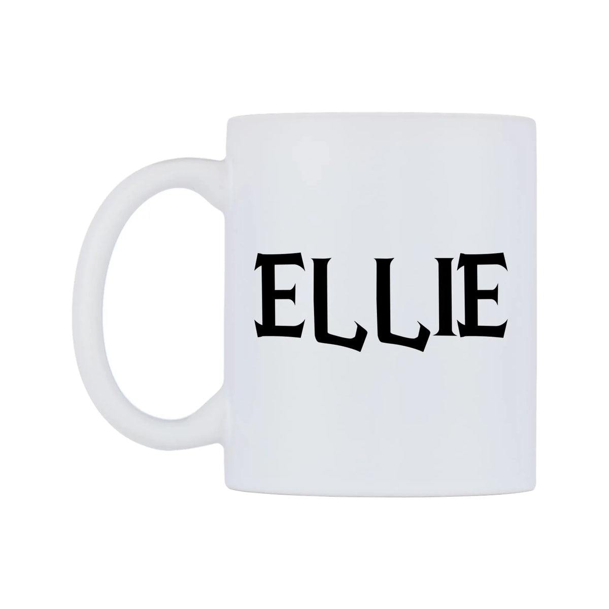 Ellie - Wizard Themed Mug — white 11oz gloss mug, right side, on a white background