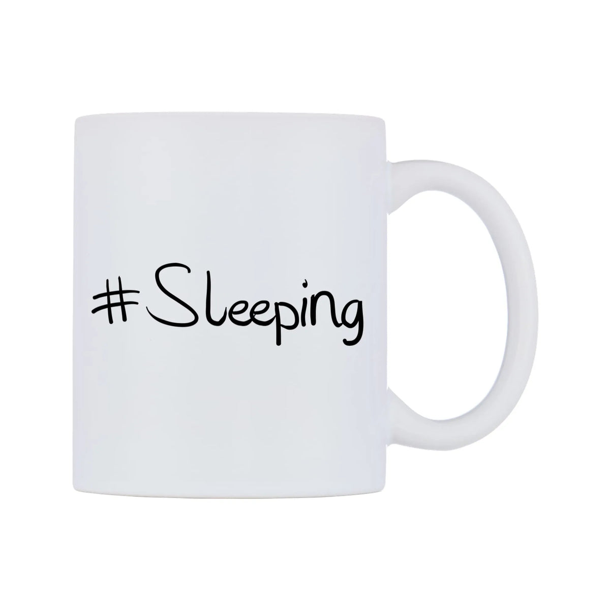 Sleeping Mug — mug, left side, on a white background
