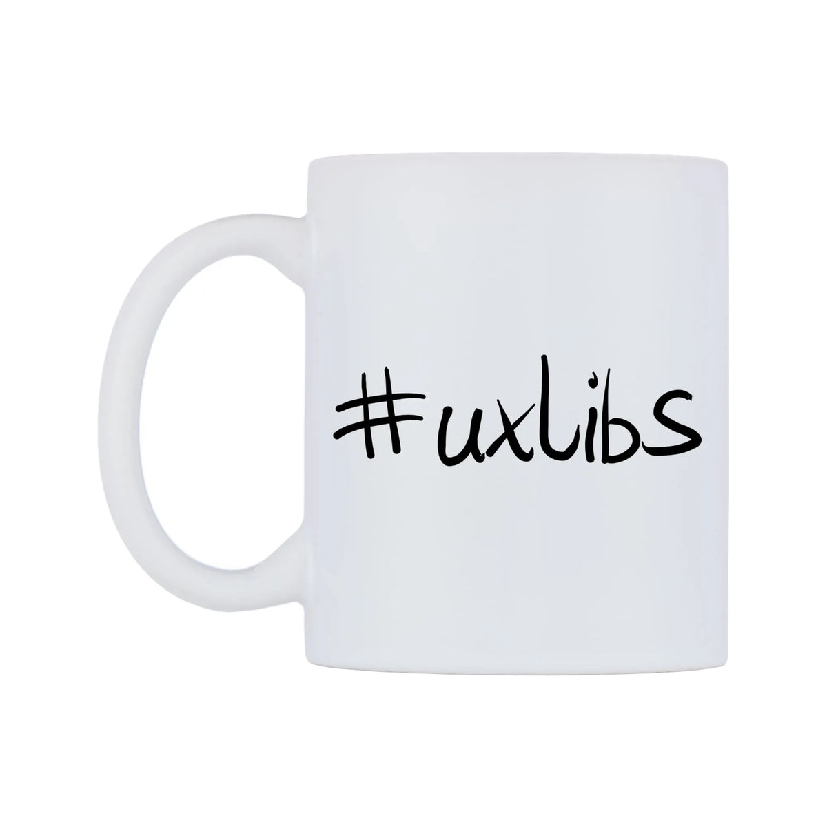 uxlibs Mug — mug, right side, on a white background