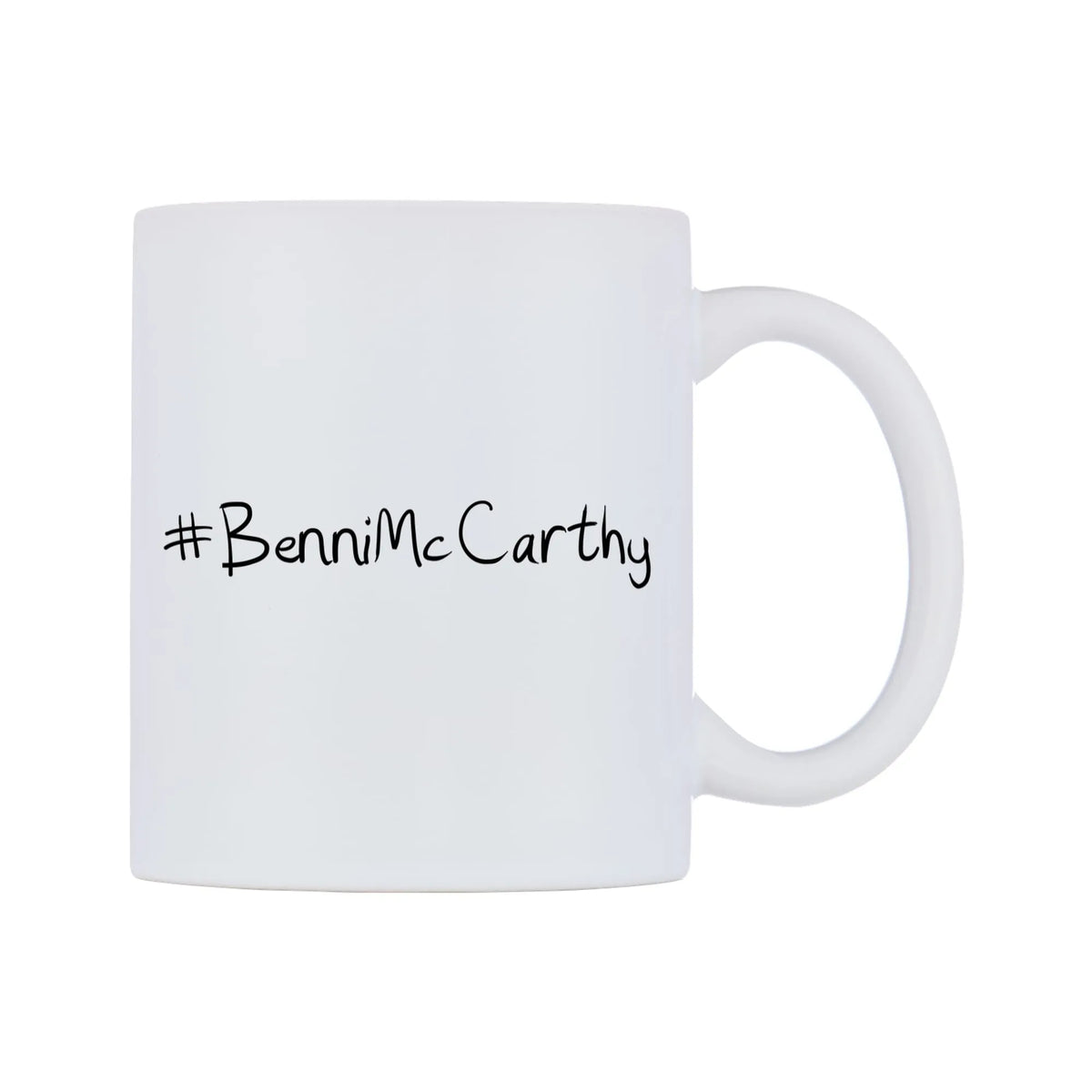 BenniMcCarthy Mug — mug, left side, on a white background